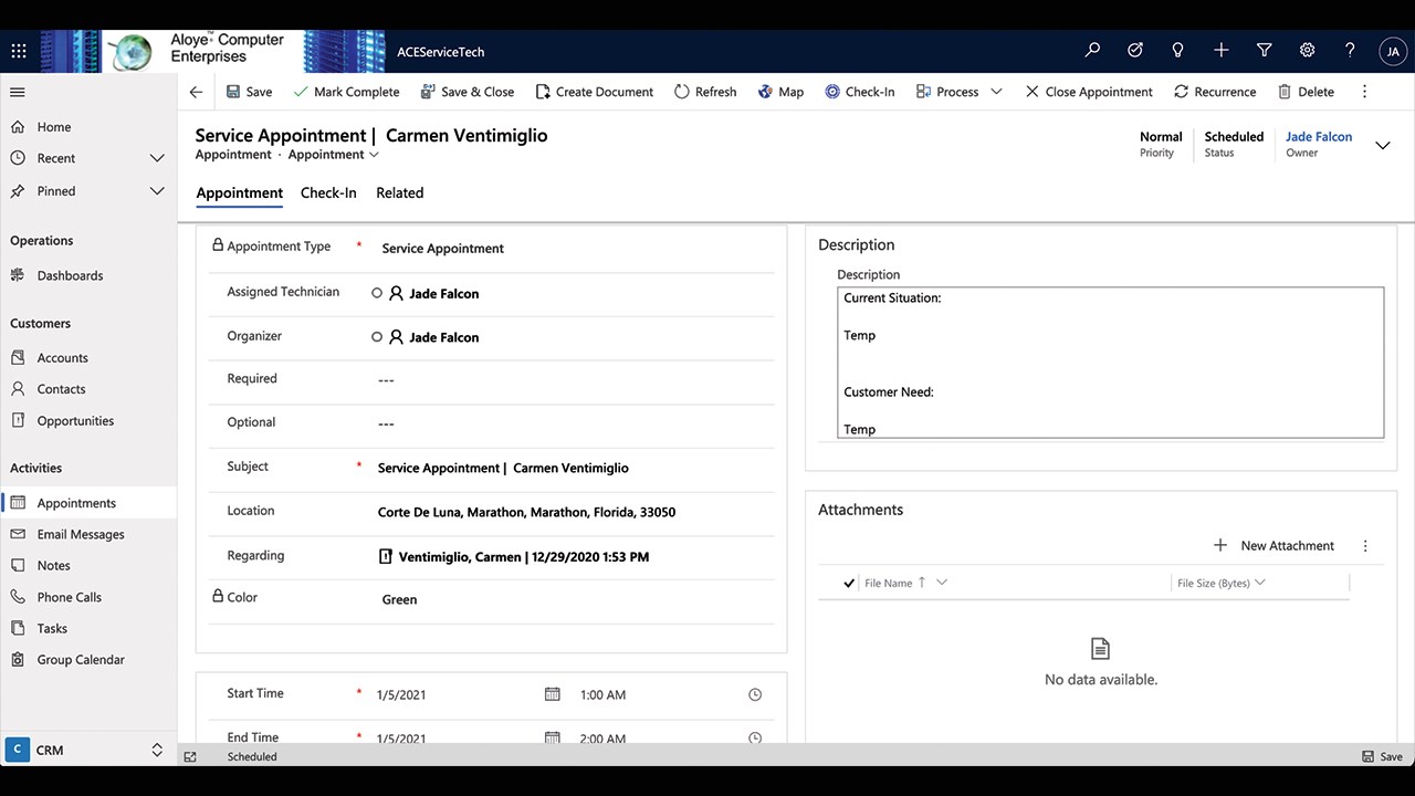 Snapshot 6 of ACE Business Management App for D365 CE