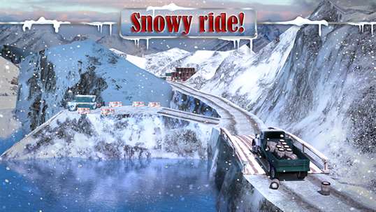 4x4 Winter Snow Drive 3D screenshot 2