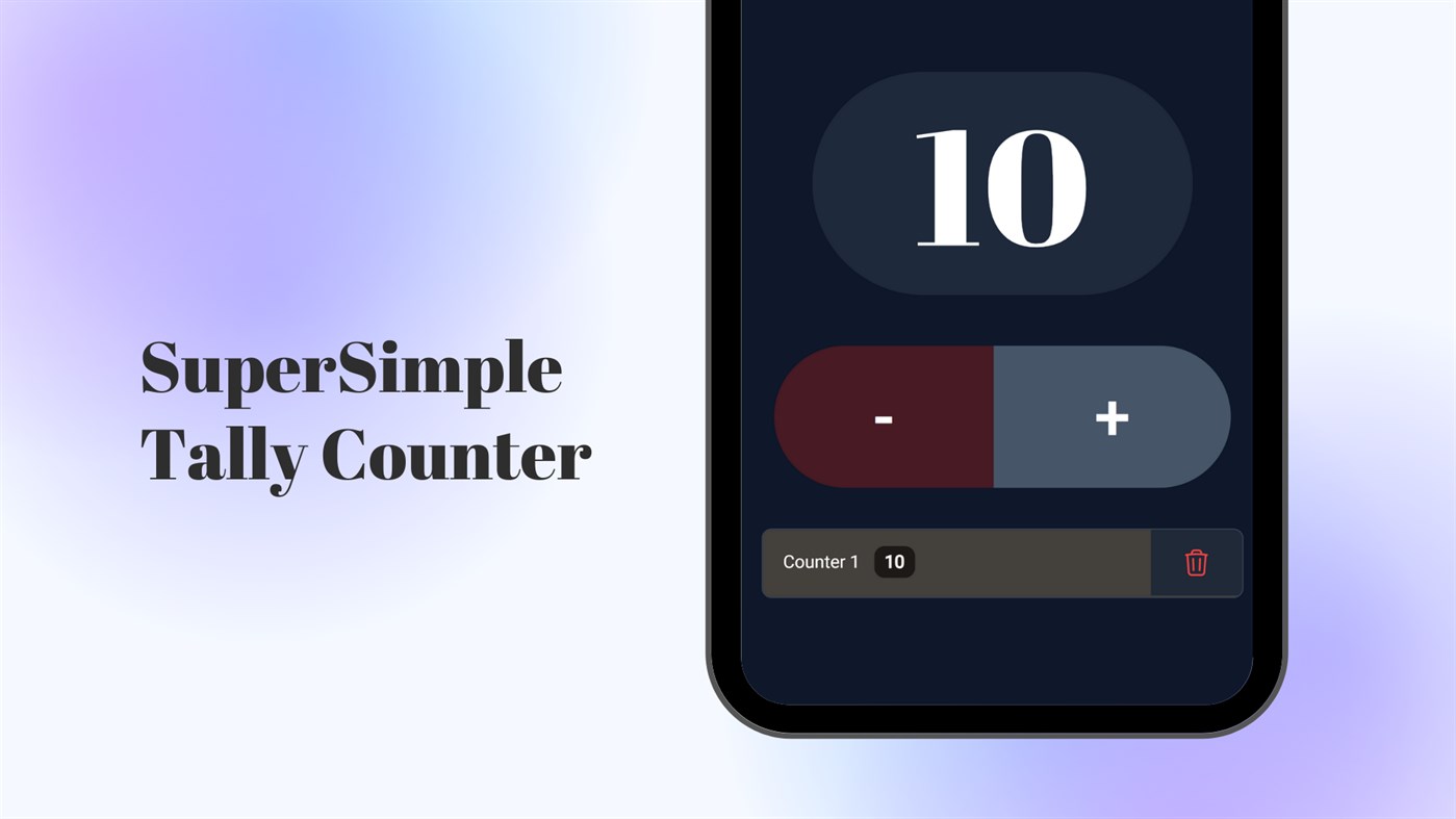 #1. SuperSimple Tally Counter (Windows) 由: Crelip Network
