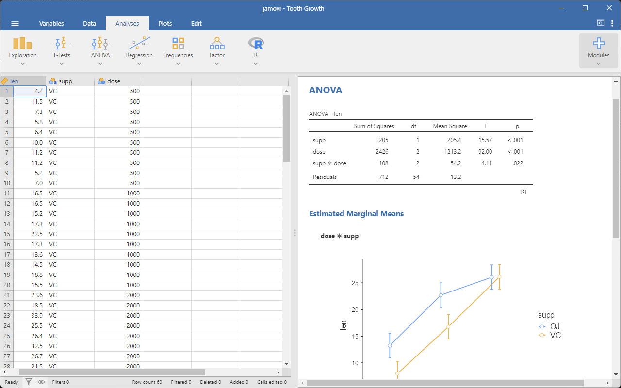 jamovi screenshot