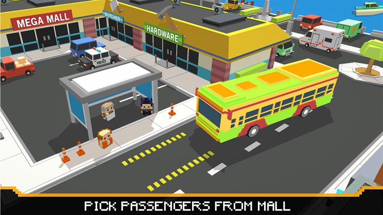 City Tourist Bus Driver - Blocky World Roads Drive - PC - (Windows)