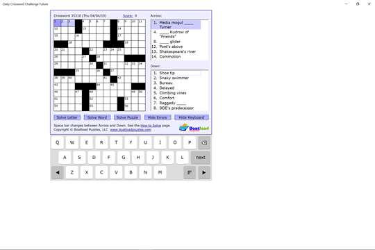 Daily Crossword Challenge Future screenshot 2