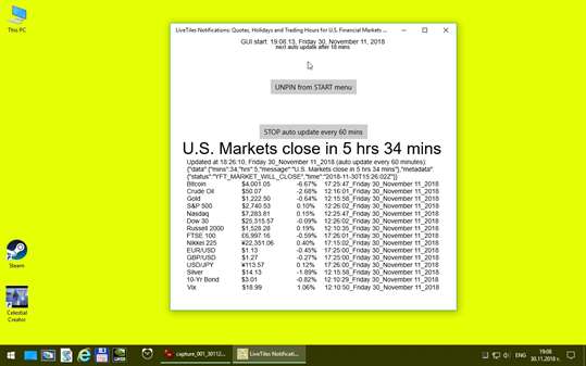 LiveTiles Stocks Notifications screenshot 7