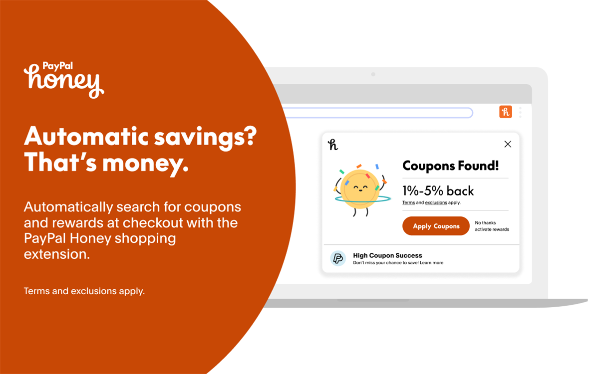 PayPal Honey: Automated Coupons & Rewards