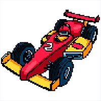 Get Super Cars Color By Number Pixel Art Vehicles Coloring