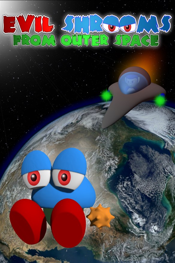 Evil Shrooms from Outer Space Xbox Series X|S and Xbox One cover art
