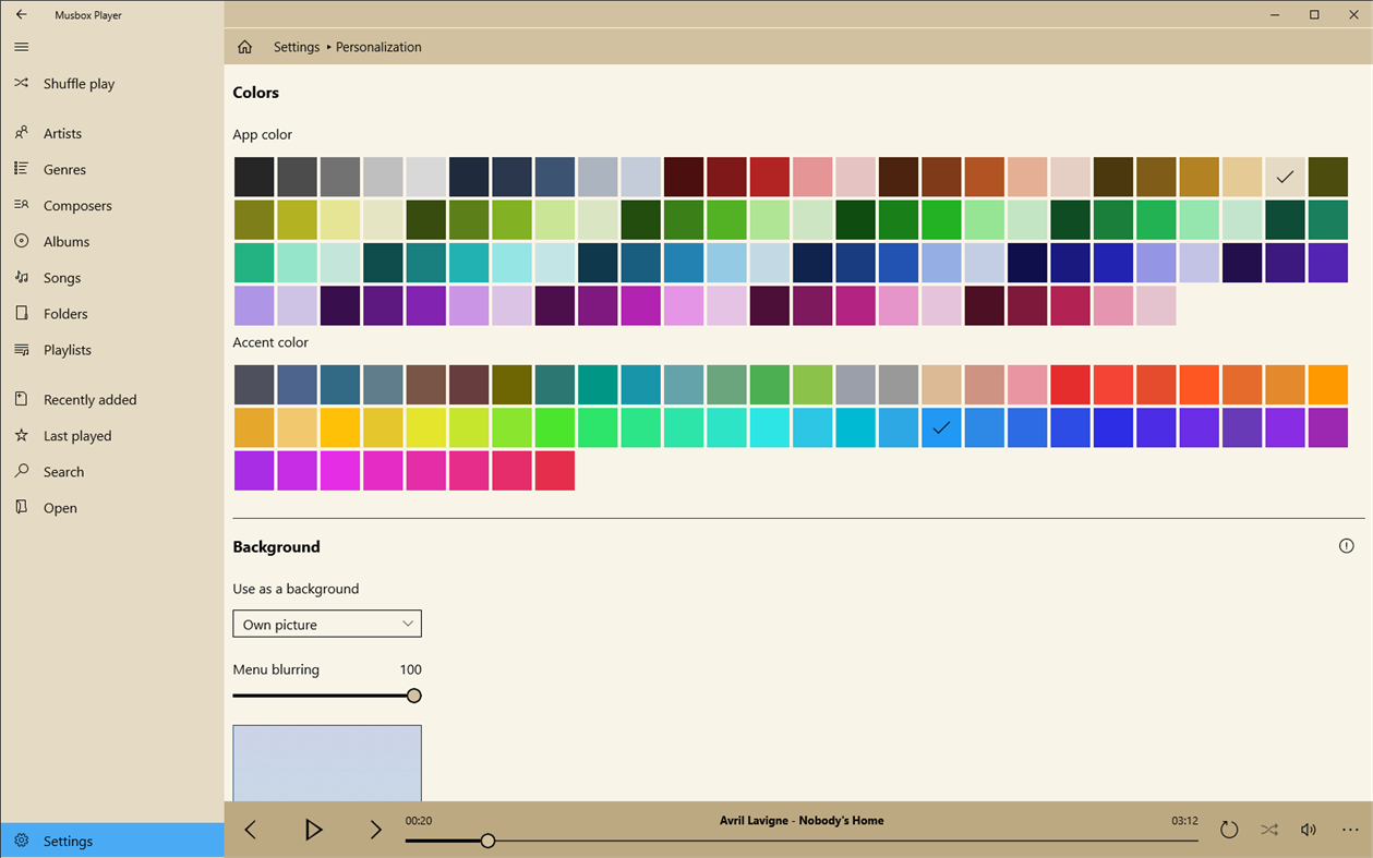 #6. Musbox Player (Windows) Podle: neosonne