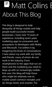 Mobile Marketing Expertise: The Matt Collins Blog screenshot 3