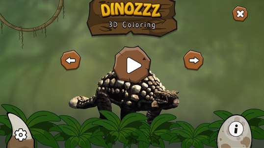 DINOZZZ - 3D Coloring - unique, interactive, animated full-3D live dinosaurs coloring & painting experience for kids & adults screenshot 2