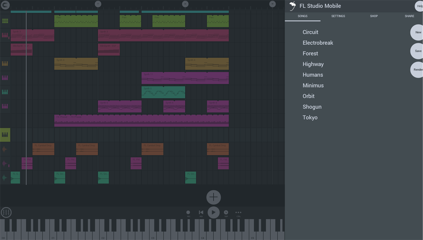 #1. FL Studio Mobile (Windows) Ved: Image-Line
