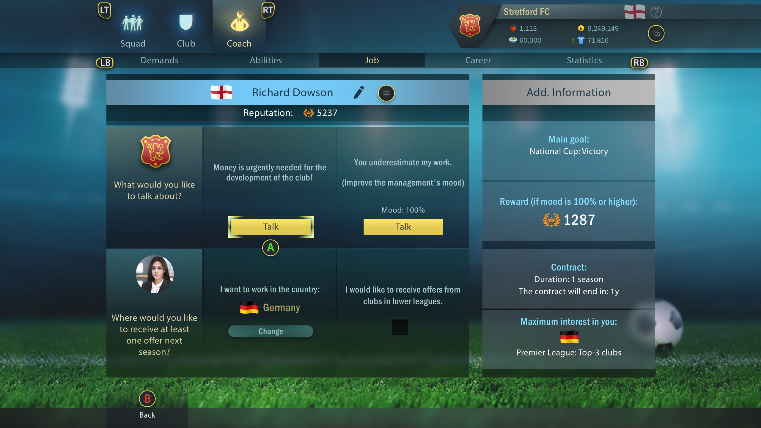 Football, Tactics & Glory – Treble Deluxe Edition — скриншот 7