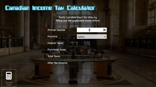 CanTax Calculator screenshot 1