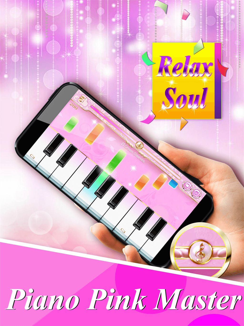 3D Piano Keyboard - Pink Piano Tiles, Music Game Apk Download for