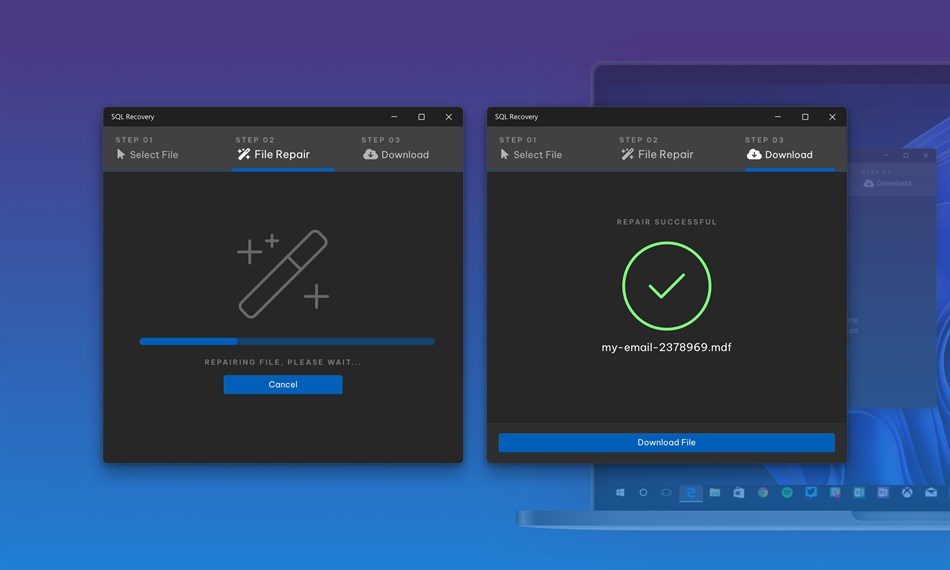 Database Repair Tool (Windows) Podle: RPT Software