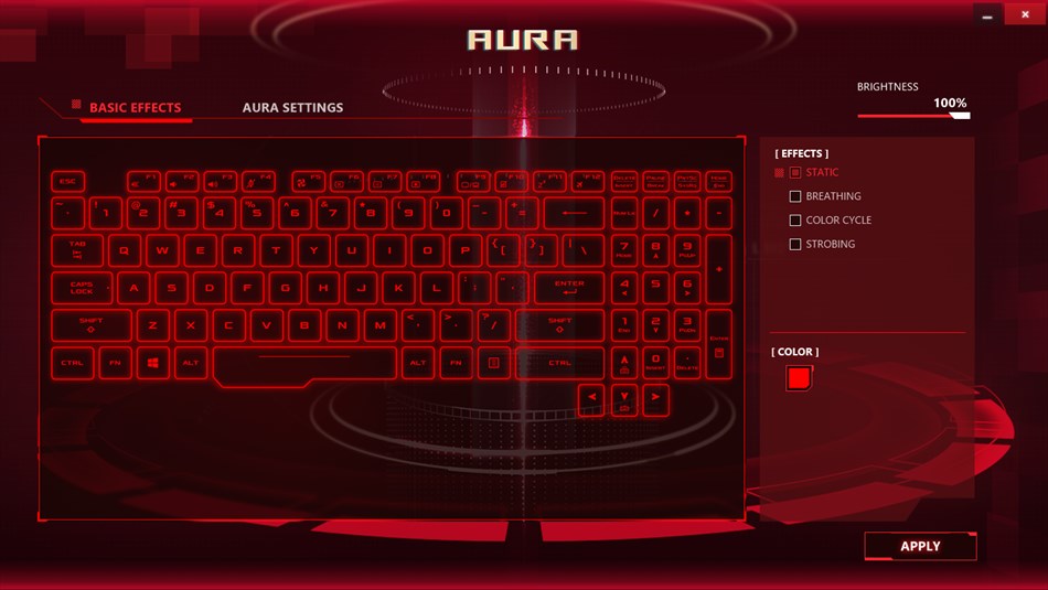 TUF Aura Core (Windows) 由: ASUSTeK COMPUTER INC.