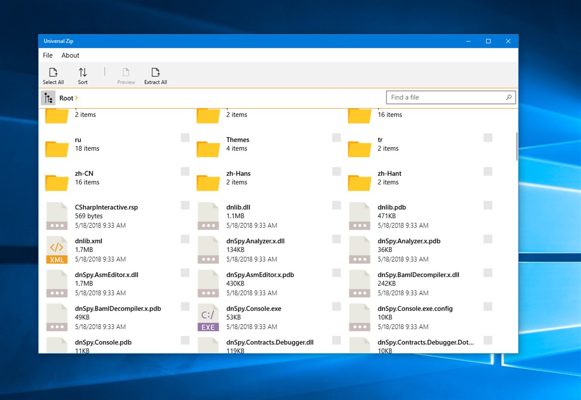 #1. Universal Zip (Windows) Με: Bryce Hutchings