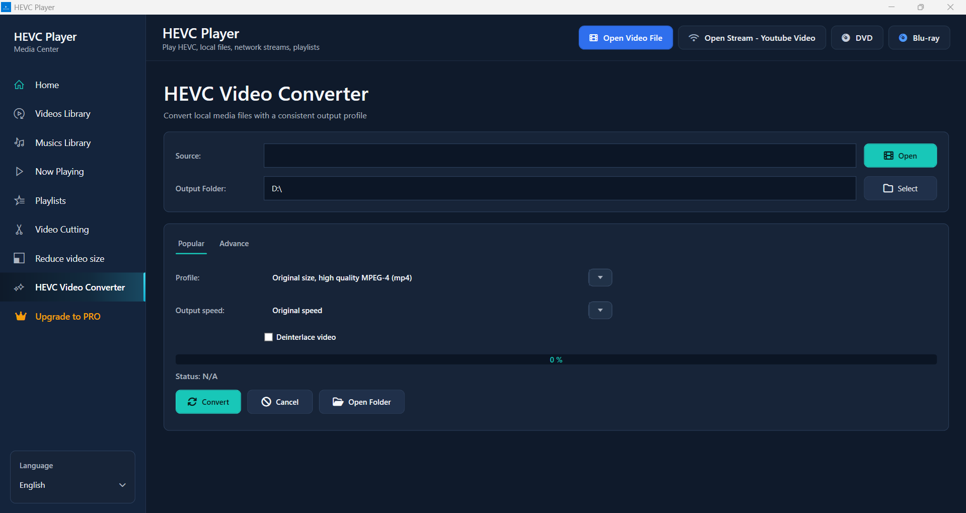 HEVC Player for Windows: 4K H.265 screenshot