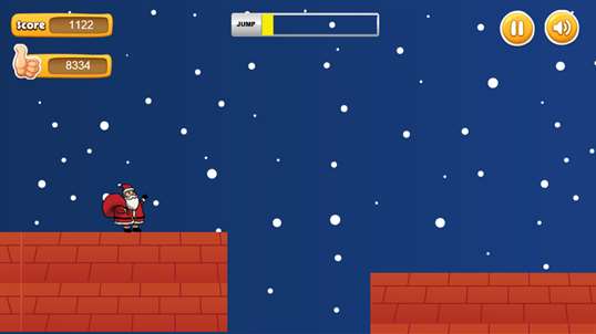 Santa Run - run endlessly on roof screenshot 2