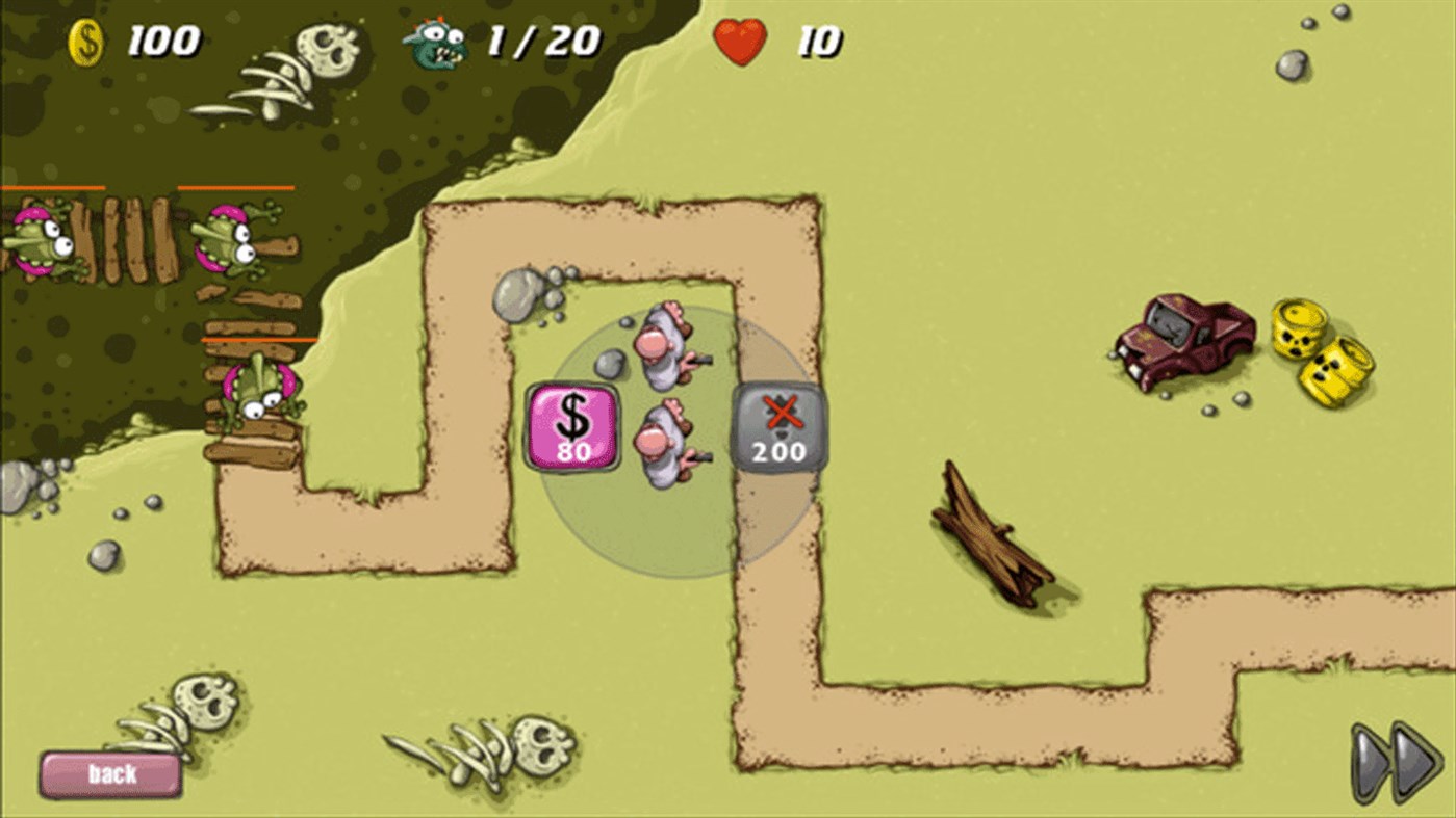 #1. Swamp Defense For PC (Windows) Podle: xna for pc