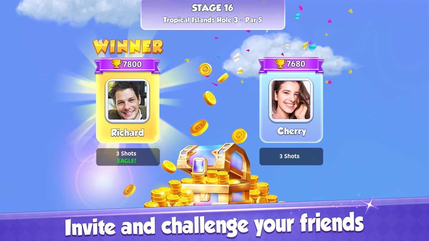 #7. Golf Rival - Fun Golf Game (Windows) By: Zynga Inc.