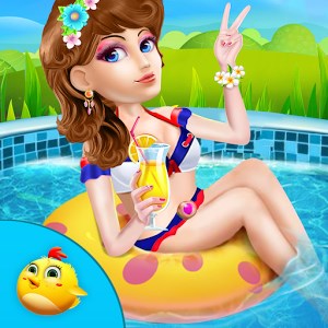 Girls in Pool Party