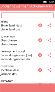 English to German Dictionary Translator Offline screenshot 2