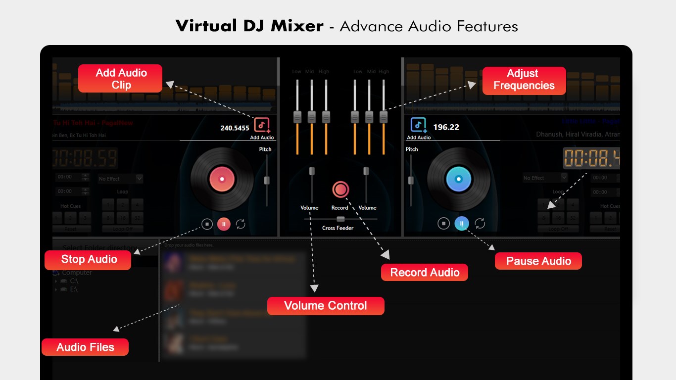 Virtual DJ Mixer : Mix and Record Music — бесплатно скачайте и установите в  Windows | Microsoft Store