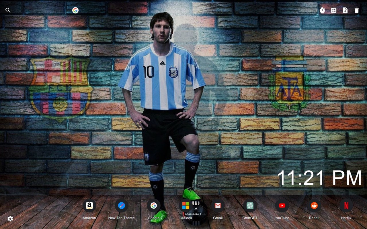 Lionel Messi Wallpaper New Tab