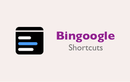 Bingoogle Shortcuts - Browse with Keyboard small promo image