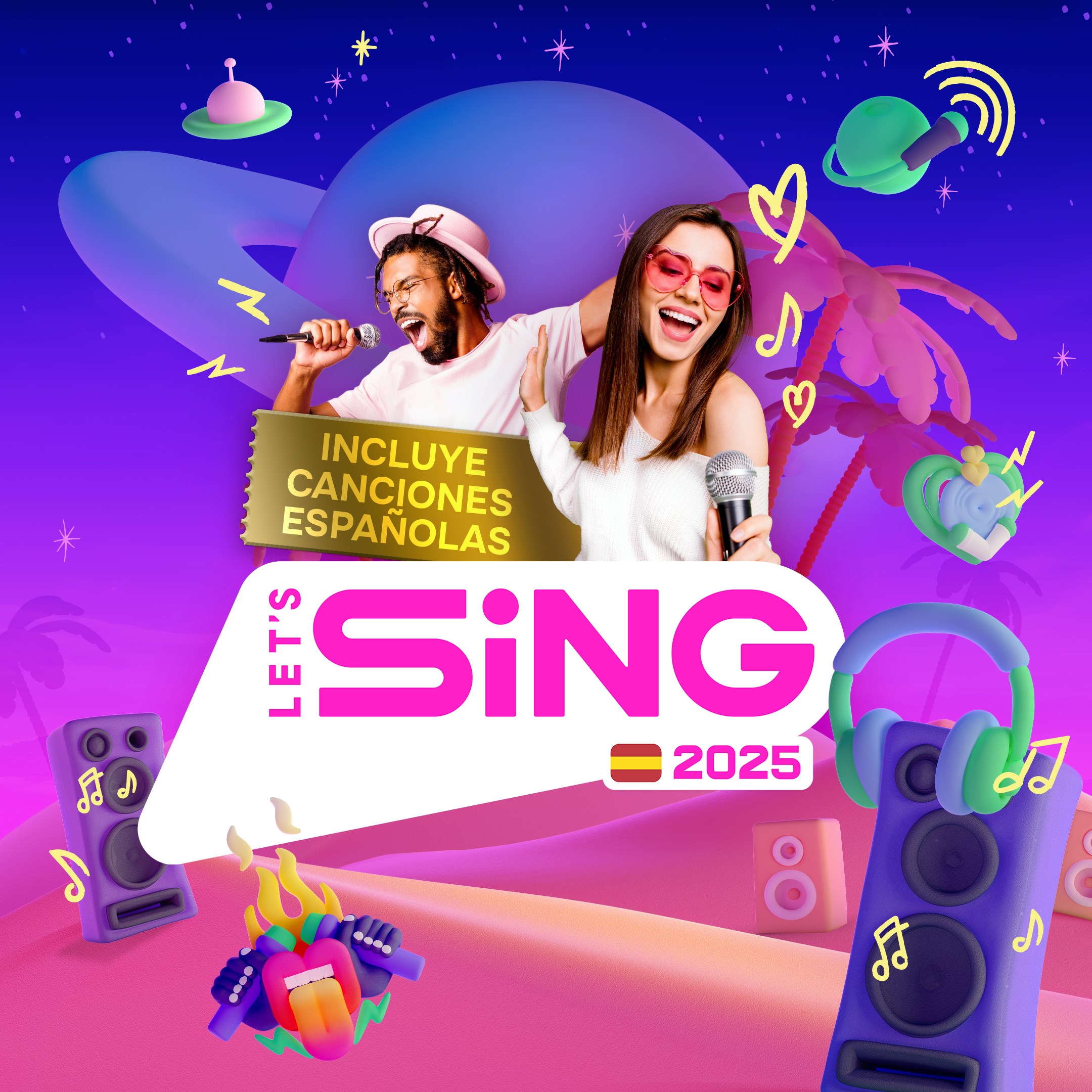 Let's Sing 2025 con éxitos de España - Gold Edition