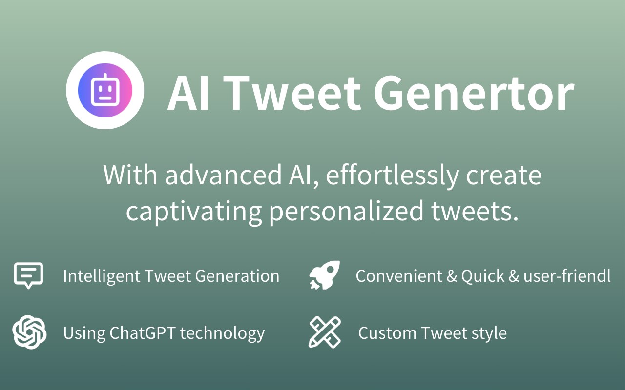 AI Tweet Generator - ChatGPT-4 promo image