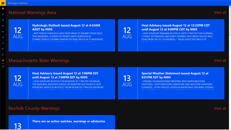 NOAAport Mobile Screenshots 1