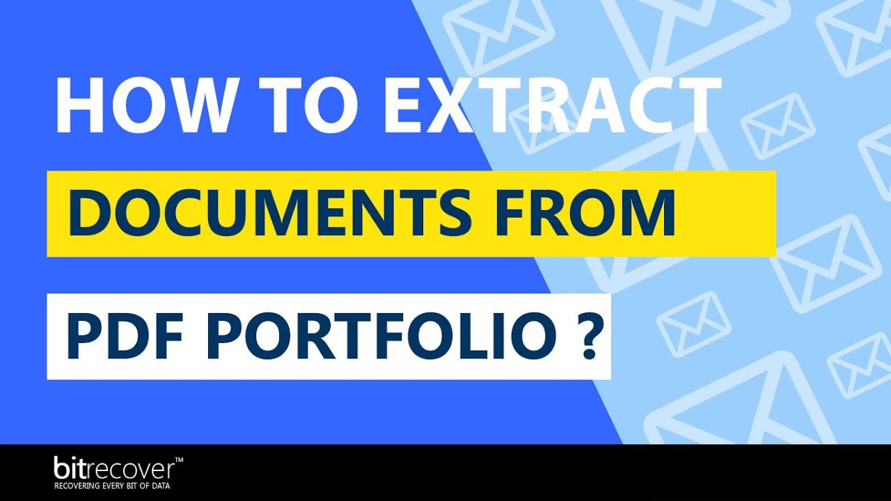 Snapshot 1 of BitRecover PDF Portfolio Extractor
