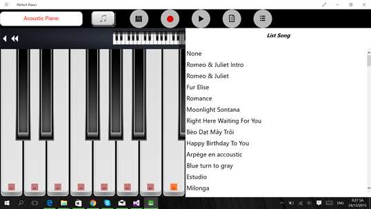 Perfect Piano Plus screenshot 1