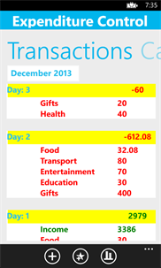 Expenditure Control screenshot 3
