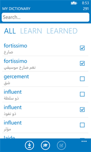 Arabic French dictionary ProDict Free screenshot 3