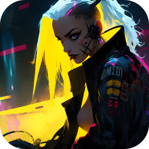 Cyberpunk Girl Anime Wallpaper HD HomePage icon