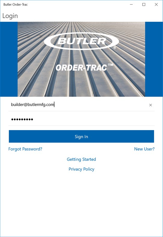 #1. Butler Order-Trac (Windows) Podle: BlueScope Buildings North America, Inc.