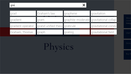 Oxford Dictionary of Physics screenshot 2