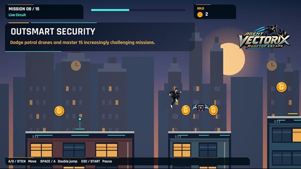 Agent Vectorix: Rooftop Escape — 2