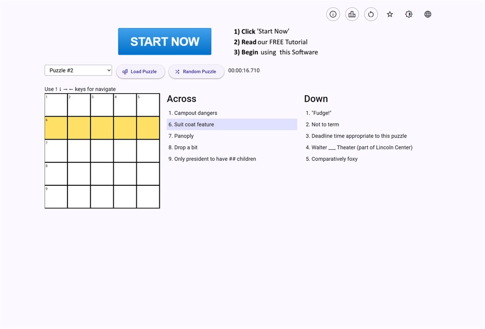 Mini Crossword Puzzle (Windows) بواسطة: Free Software Apps