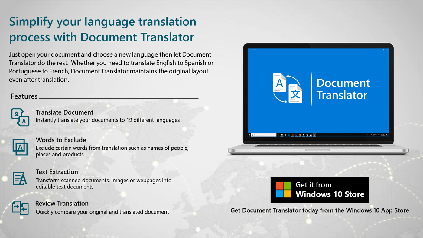 #1. Document Translator (Windows) Ved: DeskShare