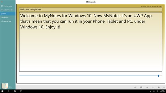 MyNotes10 screenshot 2