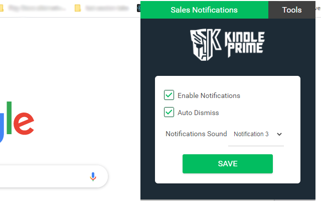 KDP Sales Notifications