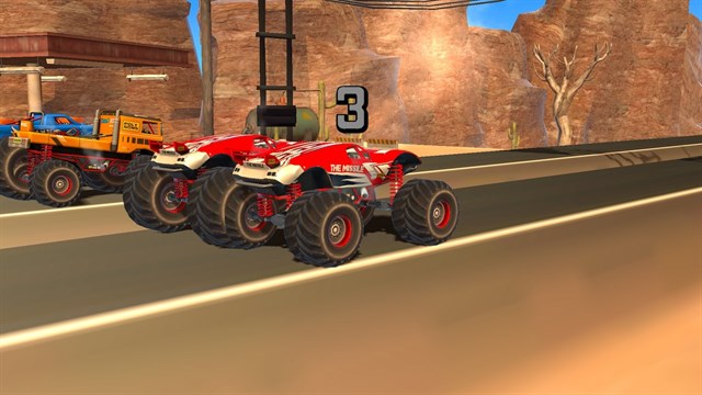 Monster Ramp Racing screenshot 1