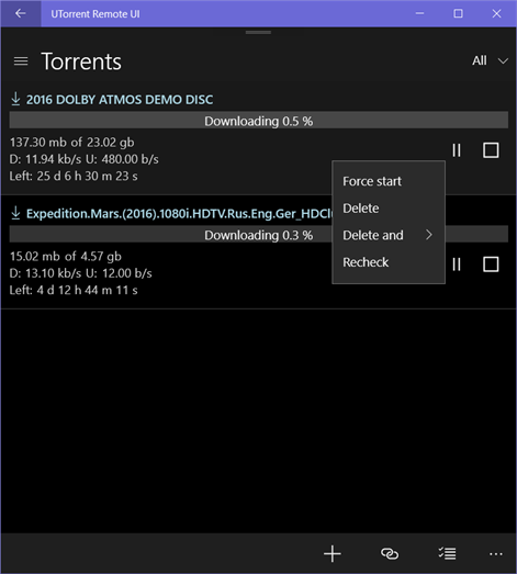 UTorrent Remote UI Screenshots 2