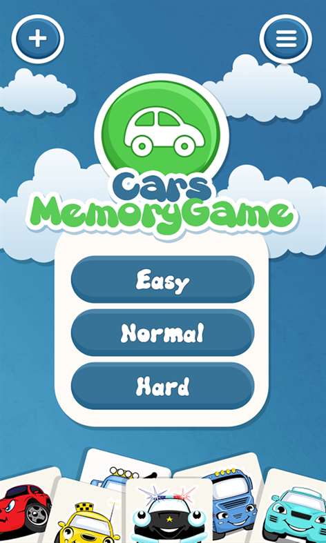 Cars Memory game for kids Screenshots 1