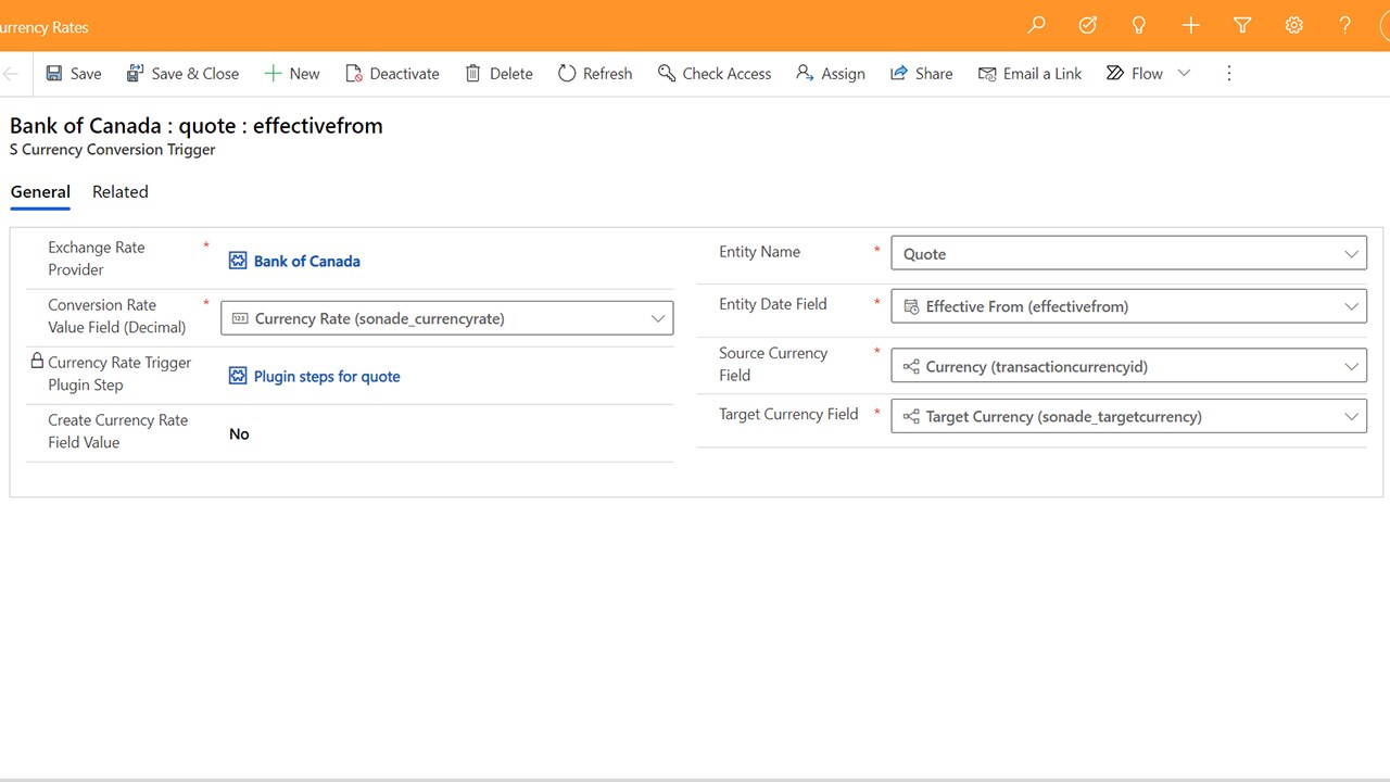 Snapshot 4 of S Currency Rates for Dynamics 365