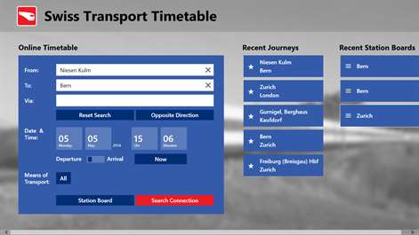 Swiss Transport Timetable Screenshots 2