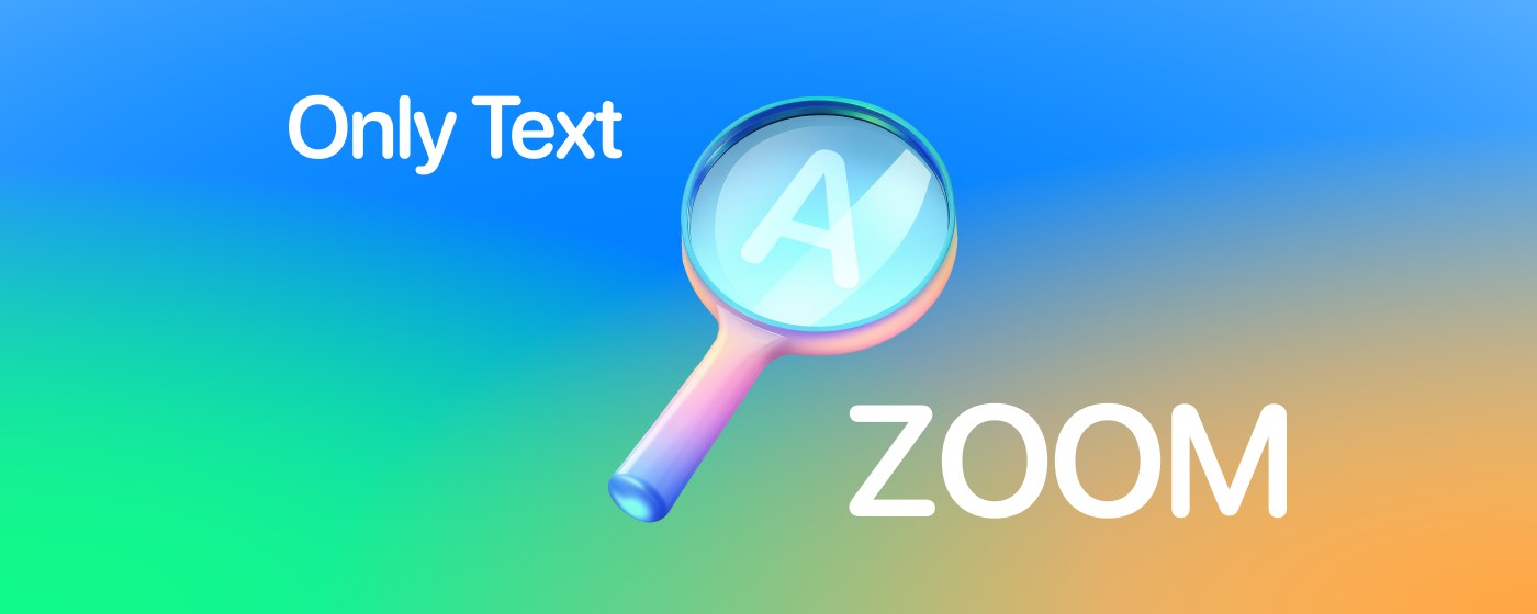 Only Text Zoom marquee promo image